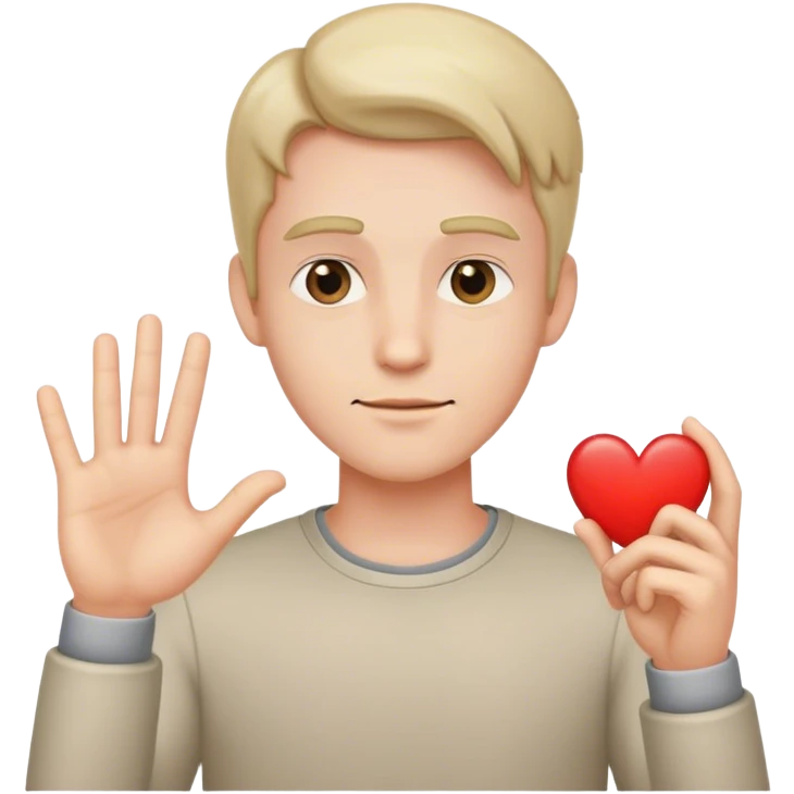 putin shows a heart emoji