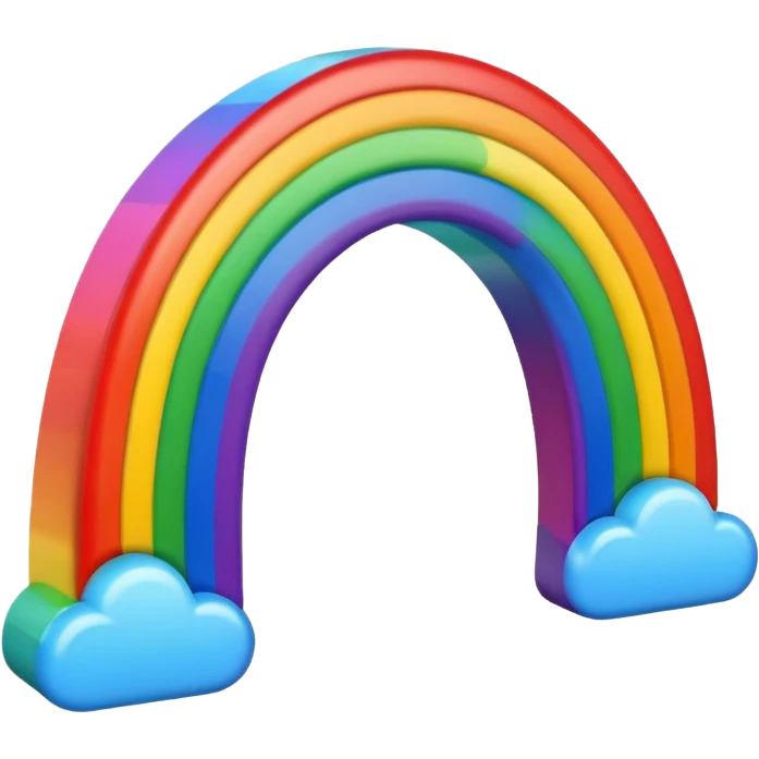emoji with rainbow  emoji