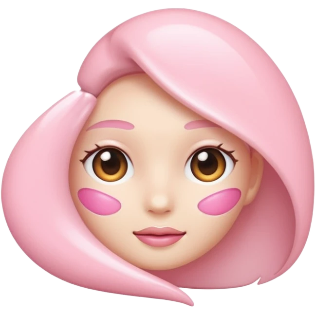 Aesthetic skincare light pink emoji