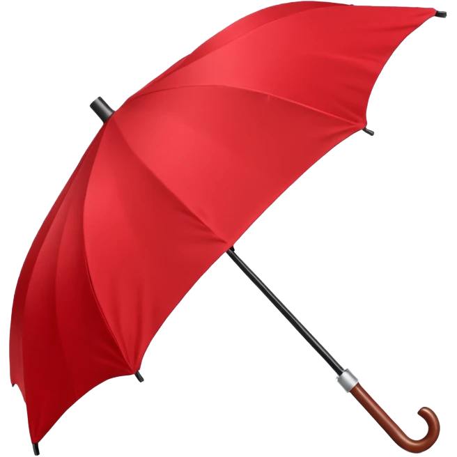 Folded Rain Umbrella red emoji