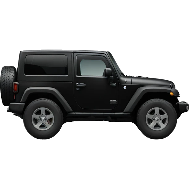 a jeep rubicon black color emoji