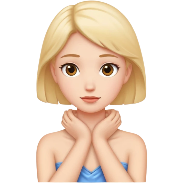 hands around neck emoji