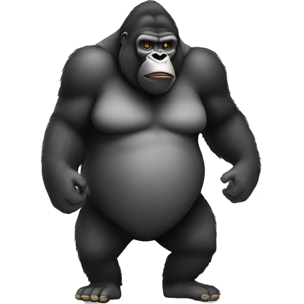Big fat gorilla holding a banana emoji