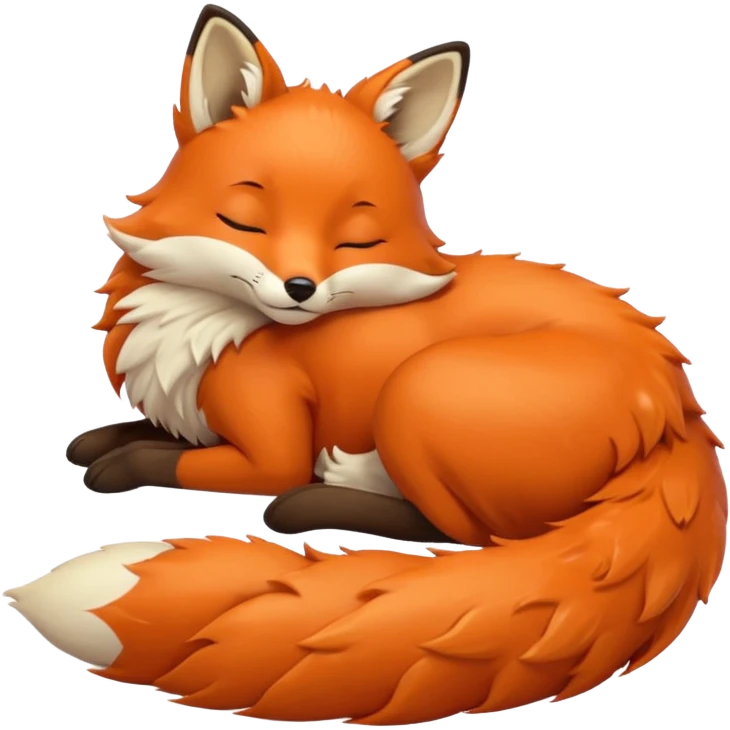 Sleeping fox emoji