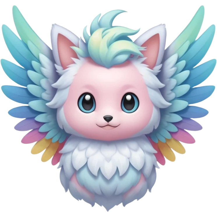 Pastel winged divine ethereal cute adorable fluffy colorful Pokémon emoji