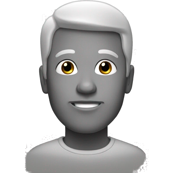 Black and white emoji