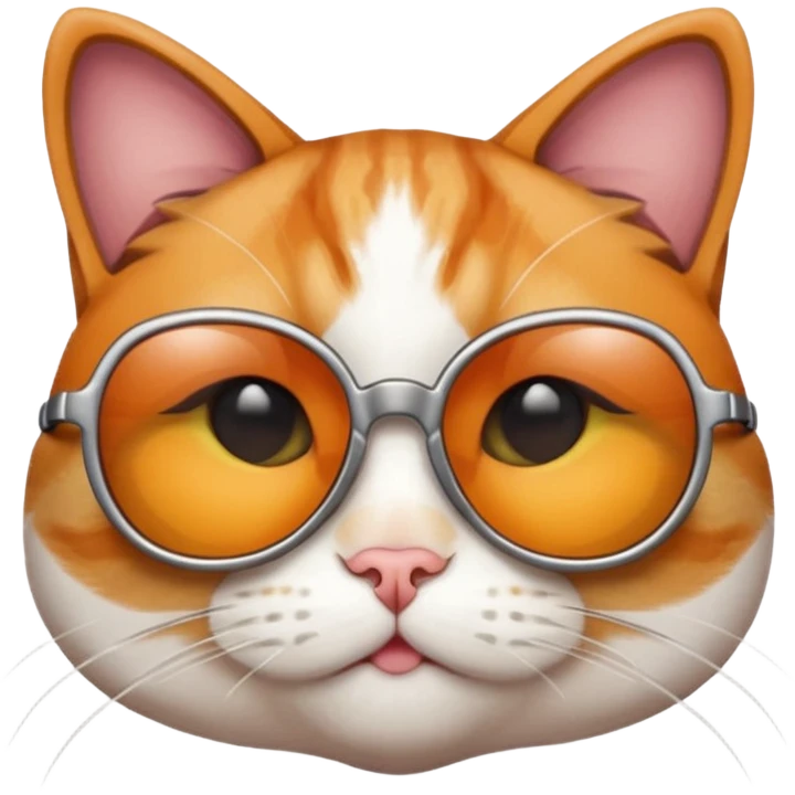 Cat wearing sunglasses emoji