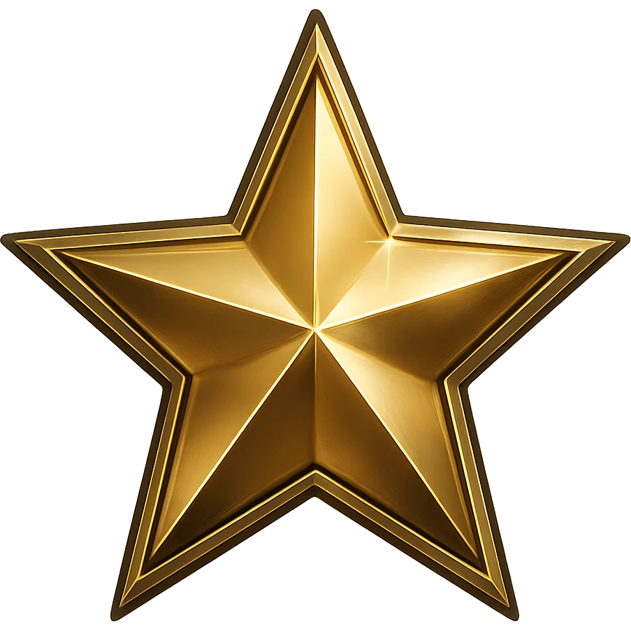 star, glamorous and stylish, no background emoji