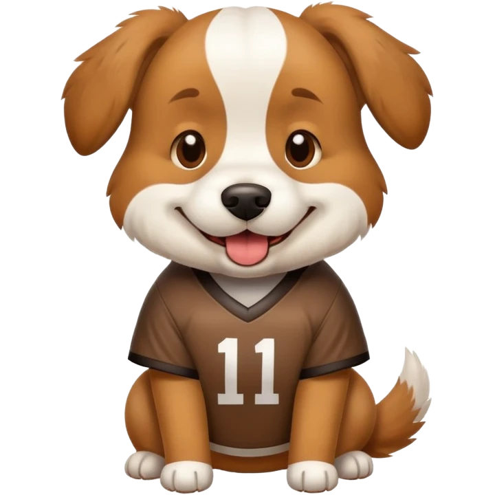 dog wearing football shirt  emoji