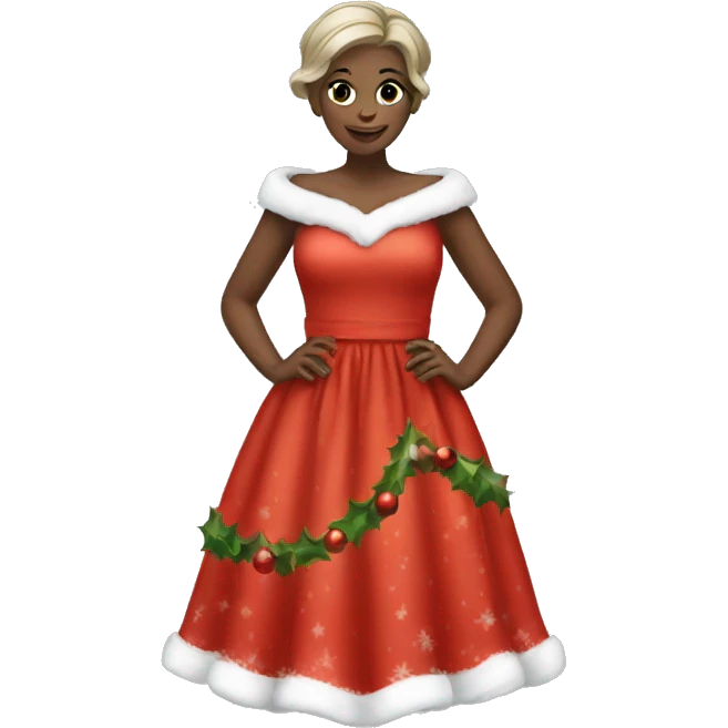 Christmas dress emoji