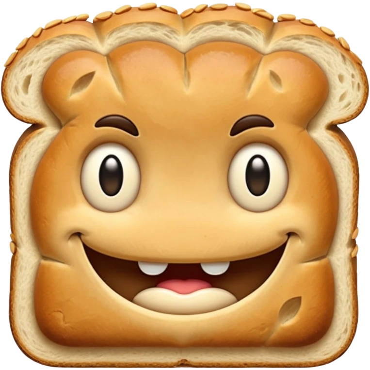 Bread with a big jawline emoji
