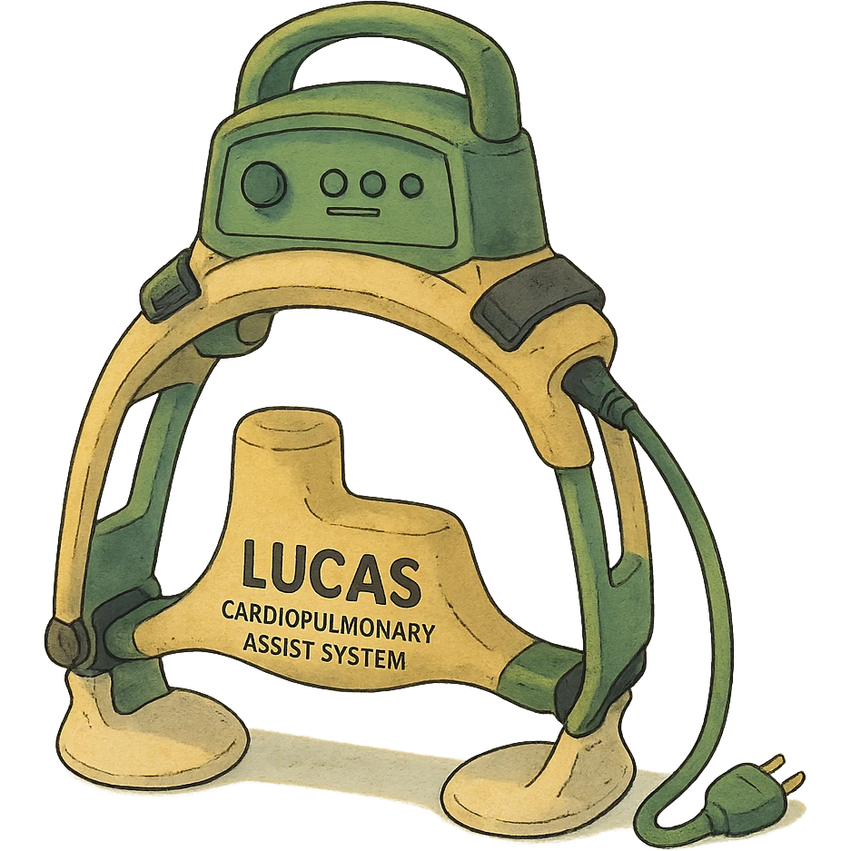 ghibli style Lund University Cardiopulmonary Assist System (LUCAS) device emoji