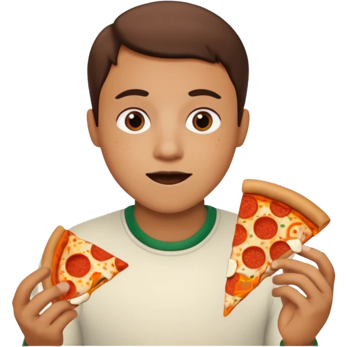 Pizza or hamburger in people  emoji
