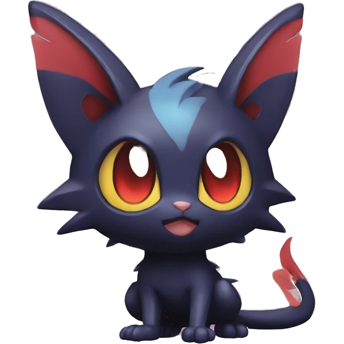 Cool Cute Edgy Chibi Noibat-Litten-Pokémon-Fakémon-hybrid emoji