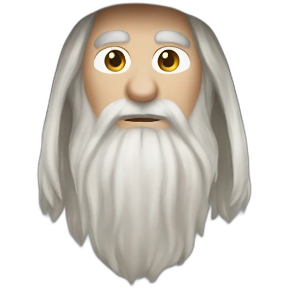 gandalf the white no hat emoji