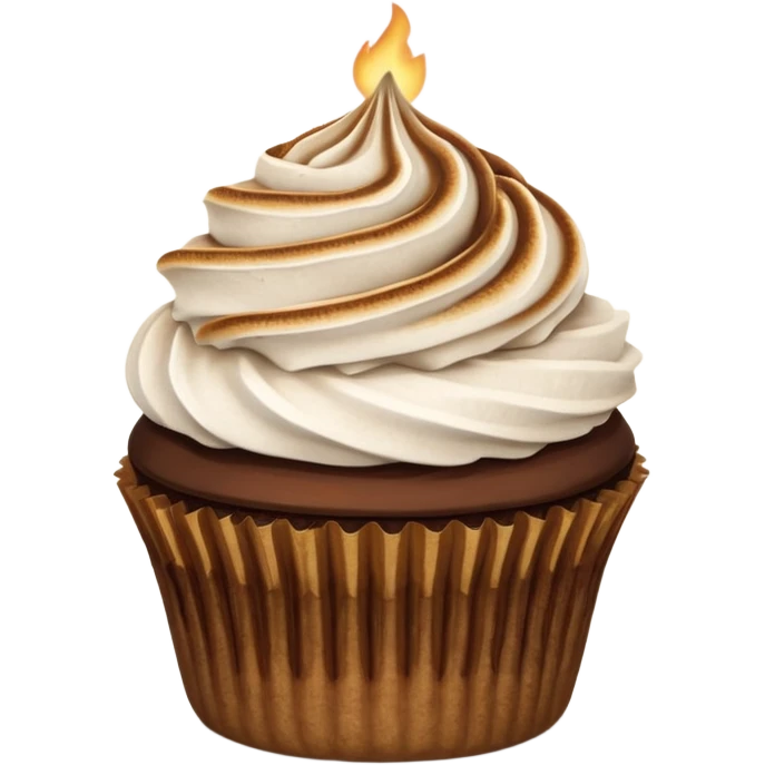 S’mores cupcake emoji