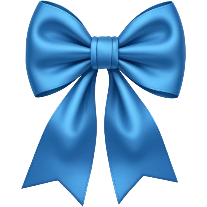Blue bow emoji