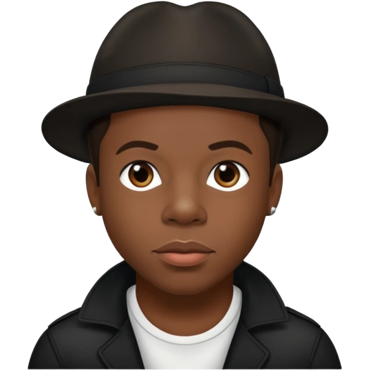 Michael Bivins with dark brown hair  emoji