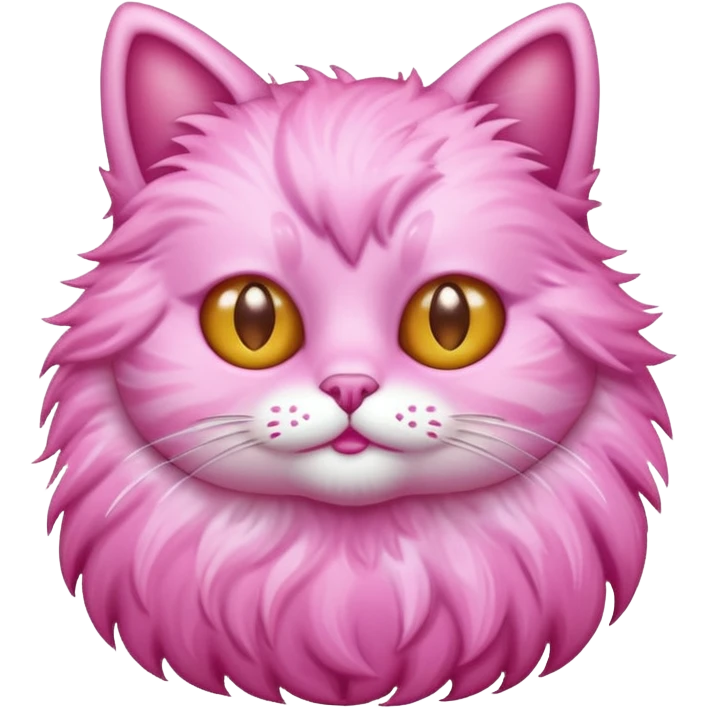 glitter pink cat  emoji