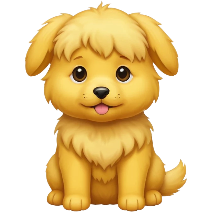 puppy dog yellow emoji