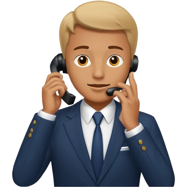un hombre llamando por telefono emoji