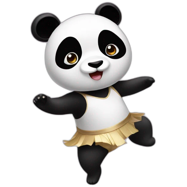 a panda who does rhythmic gymnastics emoji
