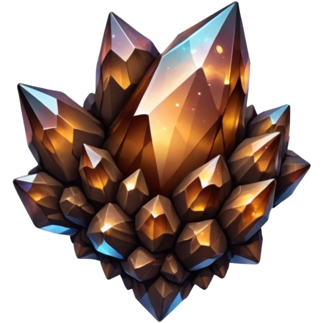 dark brown nebula crystal cluster emoji