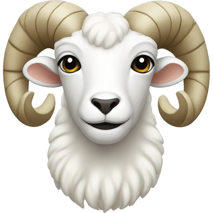 white ram emoji
