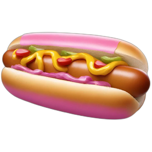 Unicorn hot-dog emoji