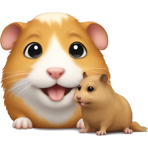 hamster with dog emoji