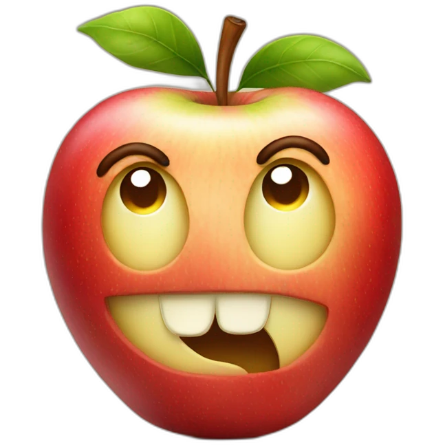 apple-with-face emoji