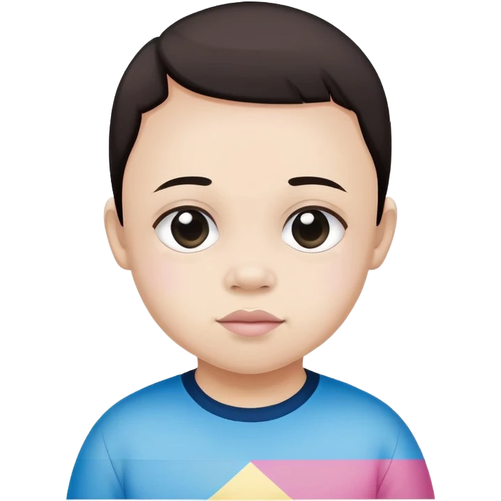 Black Down syndrome kid with a transgender flag  emoji