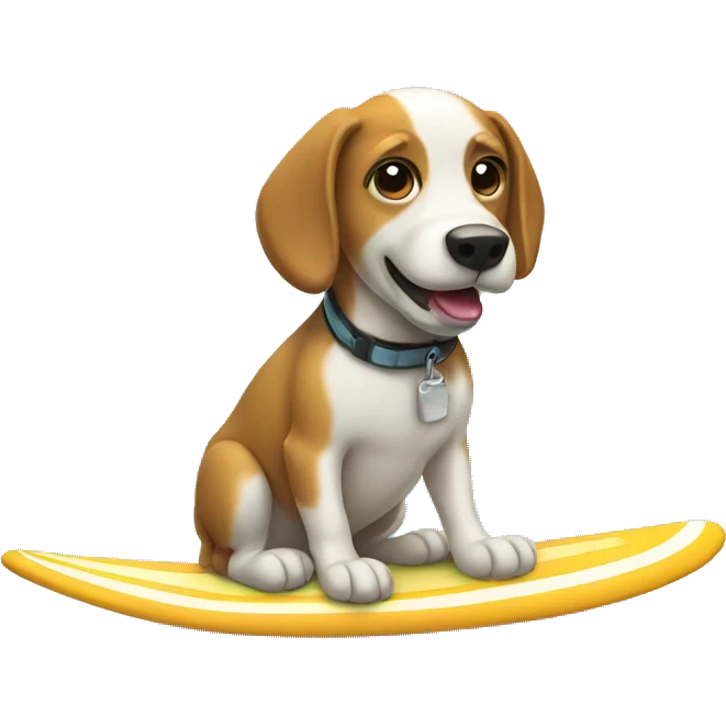 surfing dog emoji