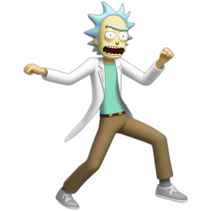 rick and morty dancing emoji