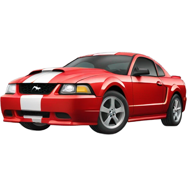 Red 2003 ford mustang emoji