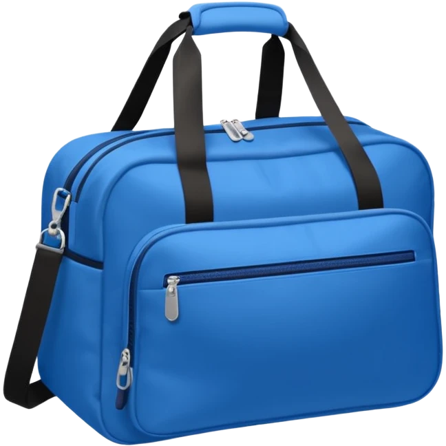 sac de sport bleu sans motif emoji