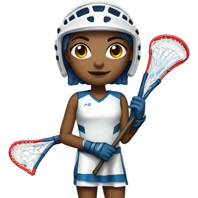 Girl lacrosse player emoji
