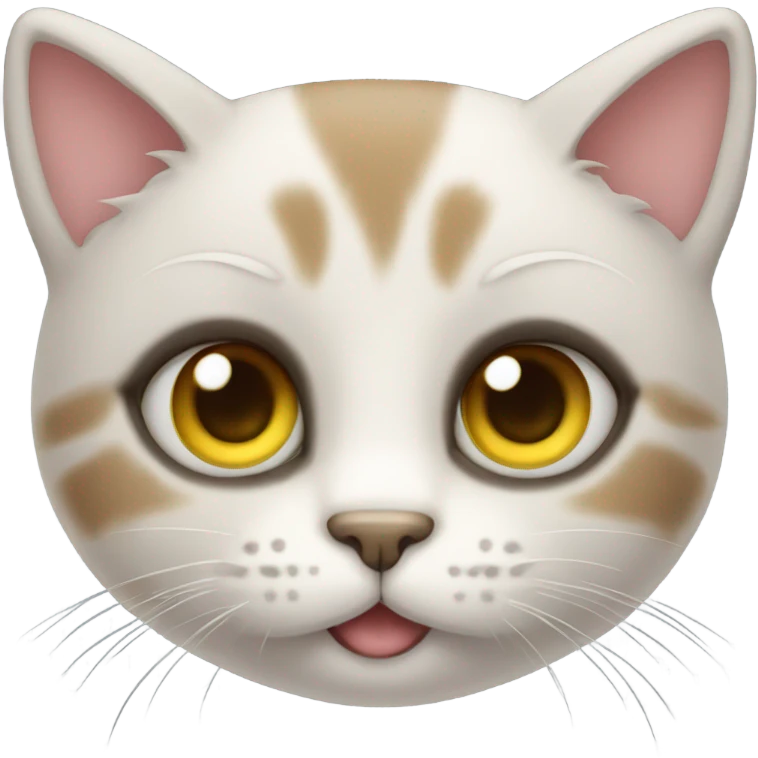 Cute cat with lihjt  emoji