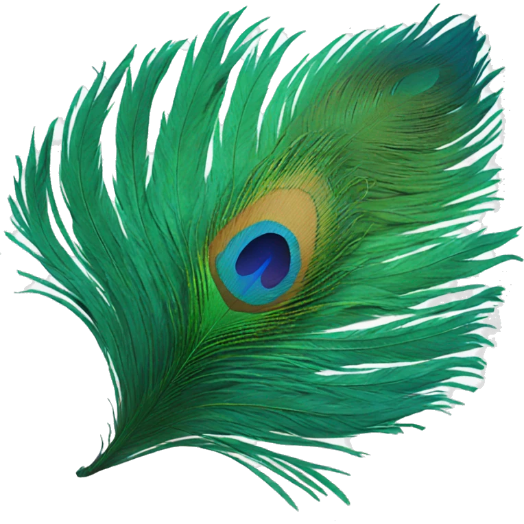 peacock feather emoji