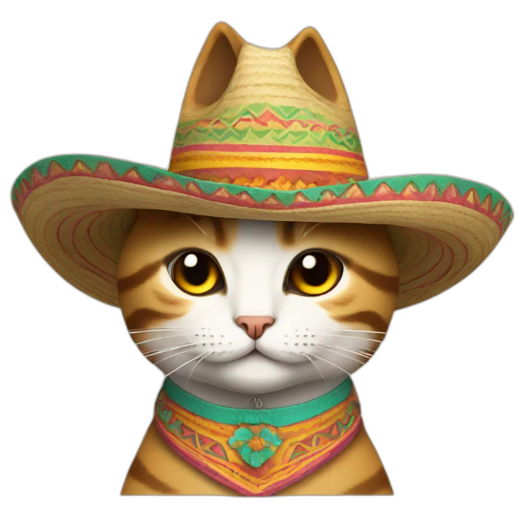 Cat in a sombrero emoji