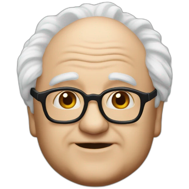 ongo gablogian danny devito white hair emoji