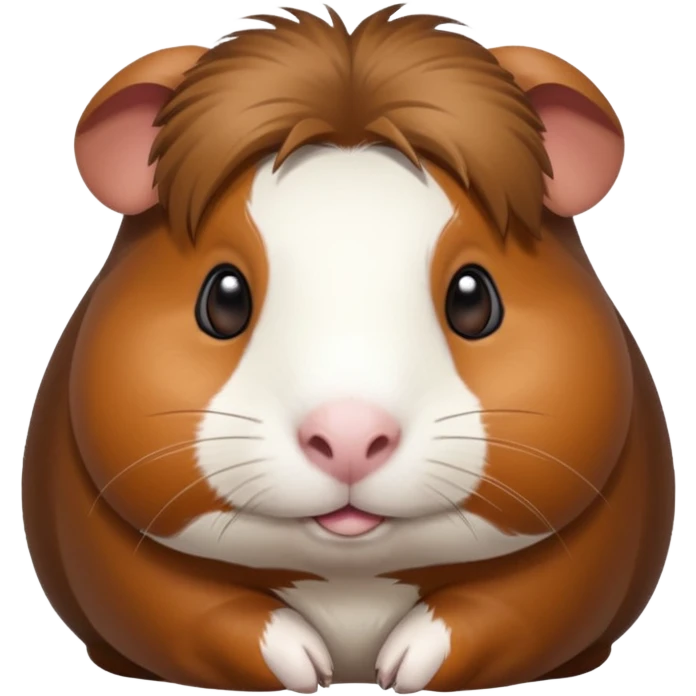 guinea pig with a mole on the left side emoji