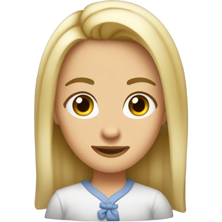 профиль девушки в шляпе emoji