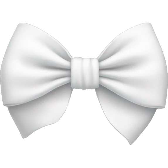 White bow  emoji