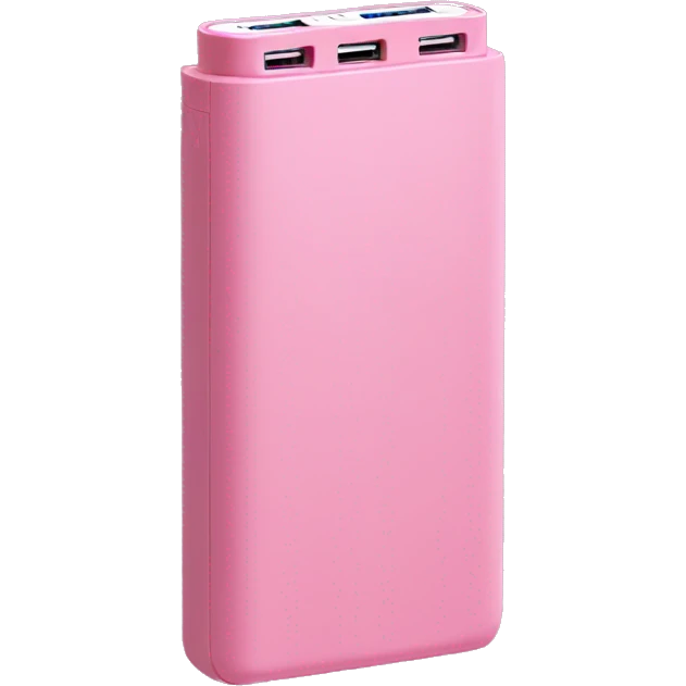 Powerbank pink emoji