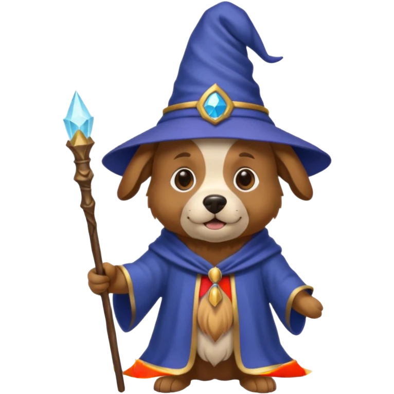 Dog wizard emoji