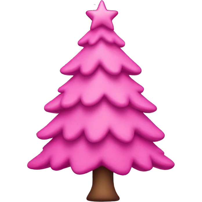 pink christmas tree emoji