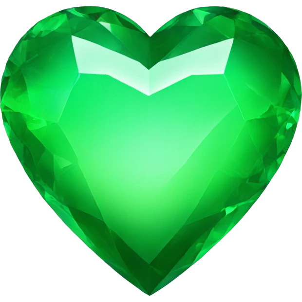 emerald green heart emoji