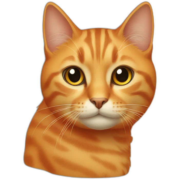 Cat orange emoji