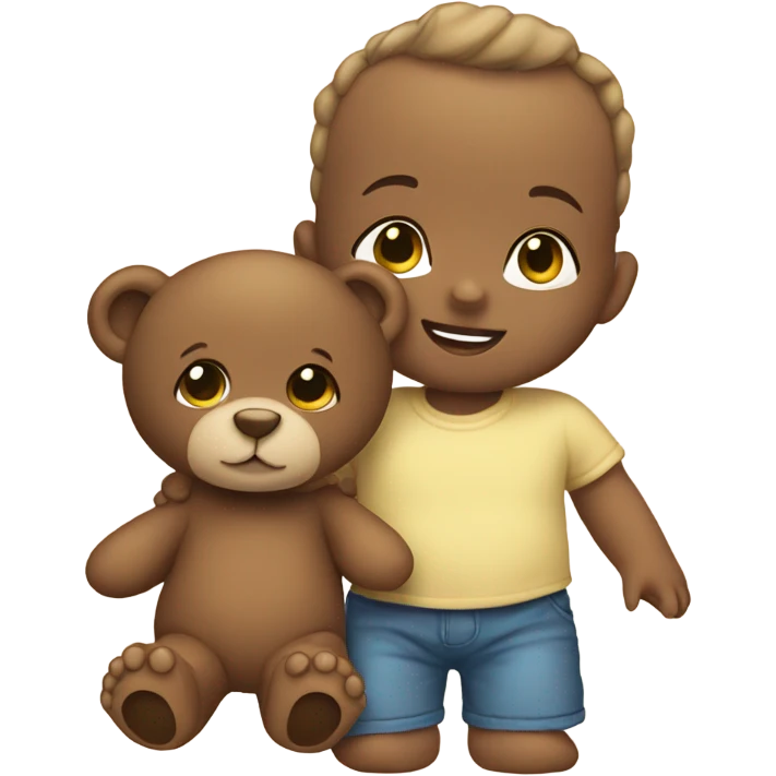 baby and teddy emoji